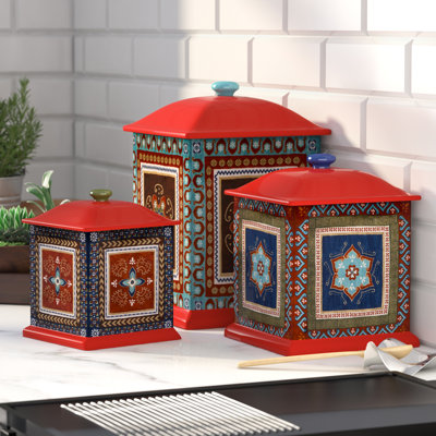 Lark Manor™ 3 Piece Kitchen Canister Set & Reviews | Wayfair